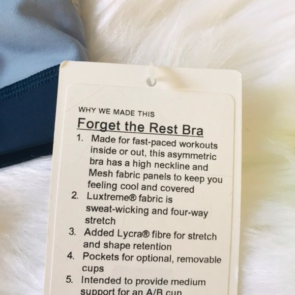 New Lululemon Forget the Rest Bra Tank Top size 12 - Picture 4 of 6